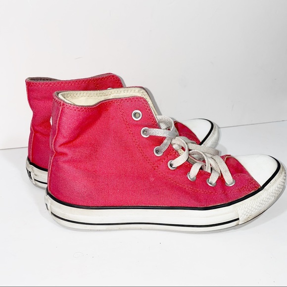 hot pink converse high tops